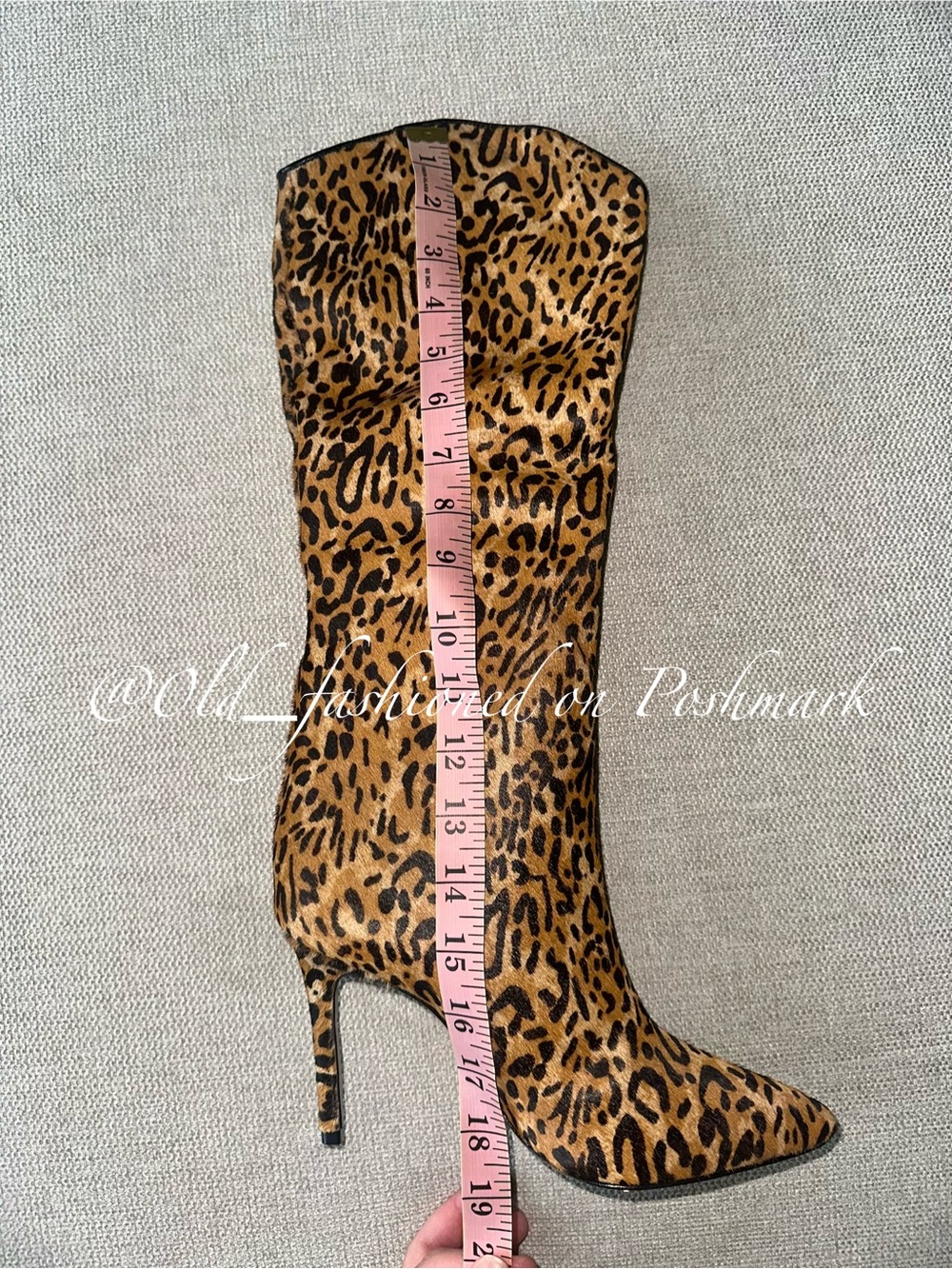 SCHUTZ Maryana Natural Calf Hair Leather Knee-High Boots - Picture 11 of 12